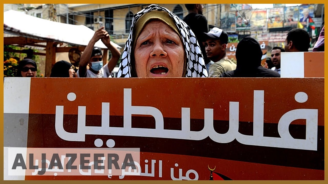 لاجئون فلسطينيون في لبنان يحتجون على حملة قمع العمال