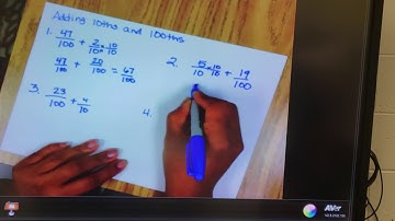 Adding 10ths and 100ths