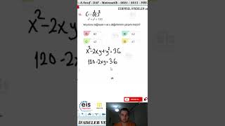 CEBİRSEL İFADE VE ÖZDEŞLİKLER-10 I  LGS & TYT I EİS YAYINLARI  #matematik #lgsmatematik #lgs