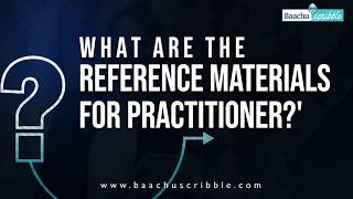 What are the reference materials for practitioner OTE   | APMP  | Baachu Scribble