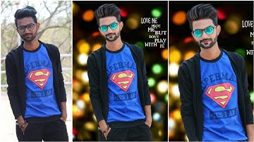 Awesome Bokeh Effect Photo Editing | stylish photo Bokeh Editing in Picsart || Rc Editz