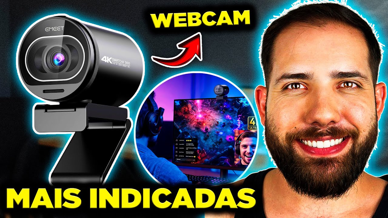 AS 3 Melhores Webcams Custo Benefício em 2025