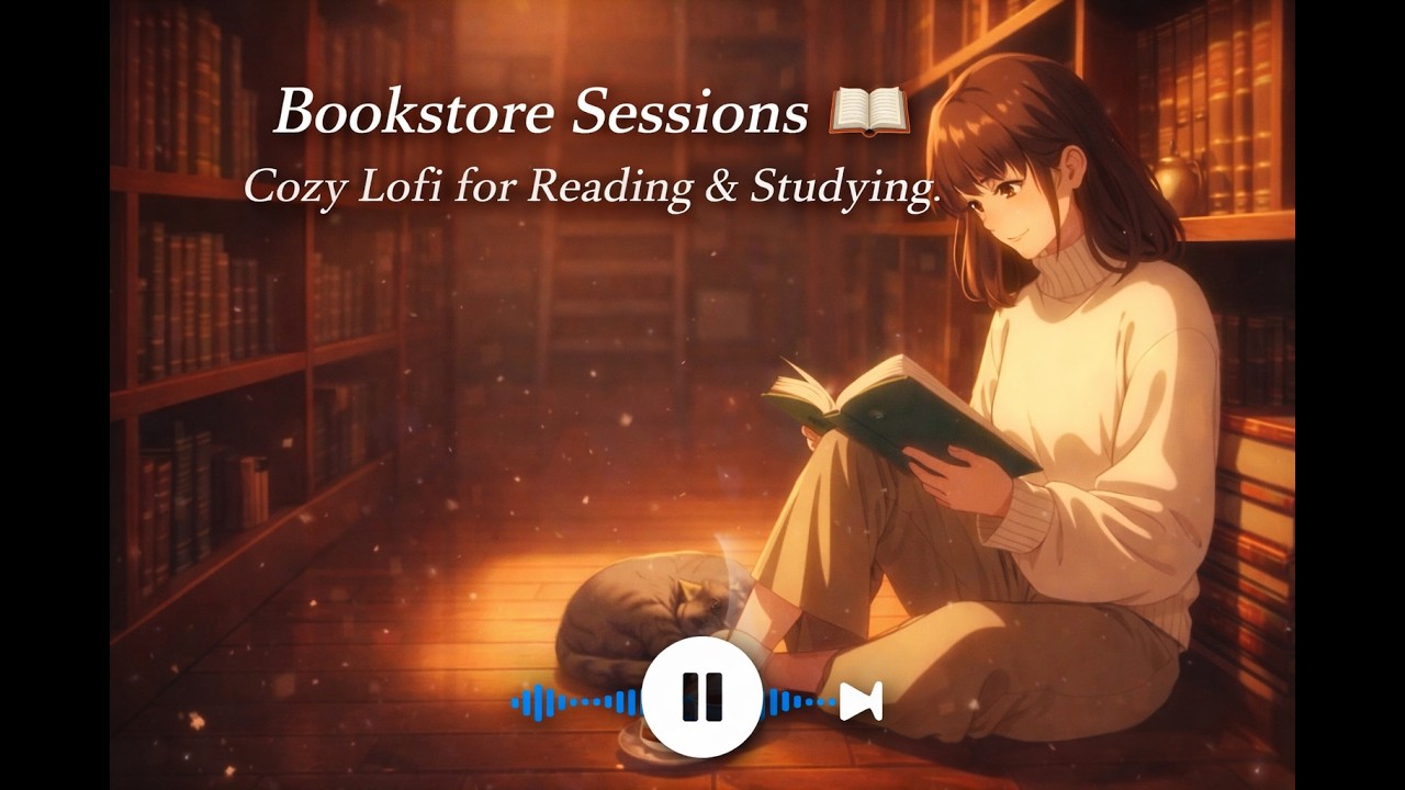 Bookstore Sessions 📖 Cozy Lofi for Reading & Studying