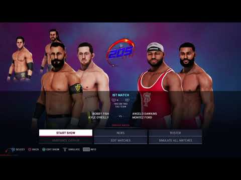 WWE 2K20 PS5 Gameplay - Bobby Fish & Kylee O'Reilly vs Angelo Dawkins & Montez Ford