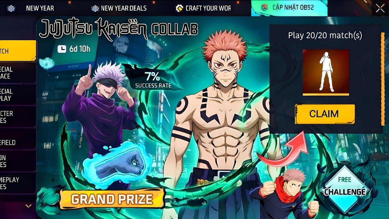 СЕКРЕТНАЯ ХАЛЯВА КАК ПОЛУЧИТЬ ТИТУЛЫ и ВЫБИВАЮ ГОДЖО САТОРУ в ФРИ ФАЕР! НОВОЕ СОБЫТИЕ / Free Fire