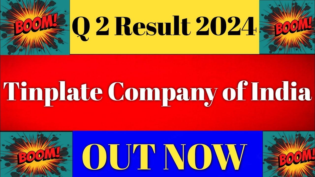 ♦️Tinplate Company of India q2 results 2024|TCOI result|Tinplate share latest news|q2 result Today♦️