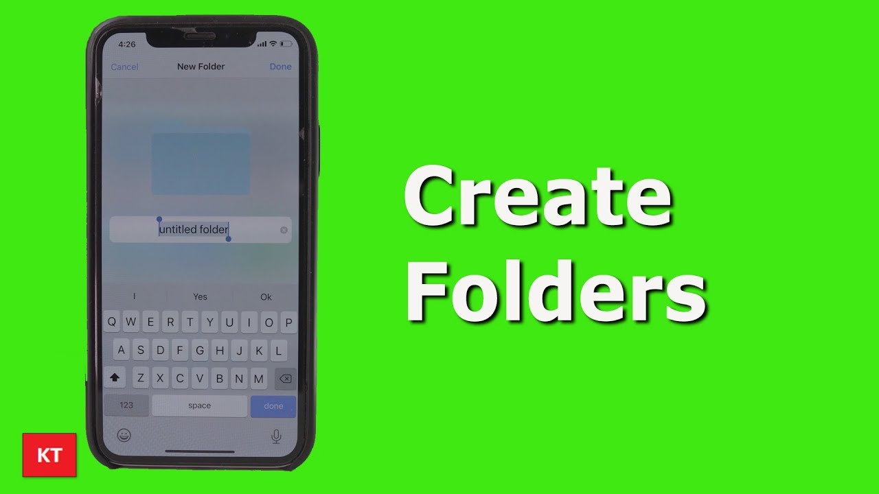 How To Create Folders In Iphone | Add Folders To Iphone