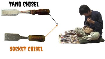 A combination of Socket and Tang chisels makes the Tang on the chisel never break off