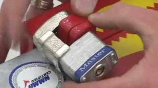 Bolt Cutter Defeated By The Trailer Gator- Call Us Today 888-990-9149. Best Trailer Coupler Lock.