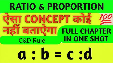 Ratio And Proportion ICSE Class 10 | Full Chapter | Maths | Tricky Concept
