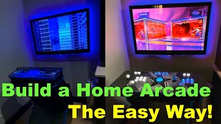 Easy Home Arcade Pedestal Build  Raspberry Pi, Pandora's Box, 6000 Games