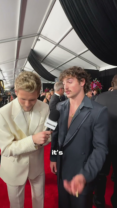 Benson Boone talks about beautiful things to him on the Grammys red carpet with SiriusXM