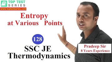Entropy at Various Points in Hindi Thermodynamics SSC JE Classes- 128 Mechanical Engineering