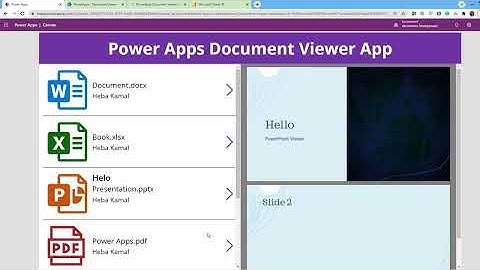 PowerApps document viewer (PDF, Word, PowerPoint, Excel, or any document type)