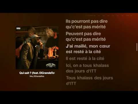 Niro – Qui sait? ft. ElGrandeToto (Lyrics) | Str8Lyrical