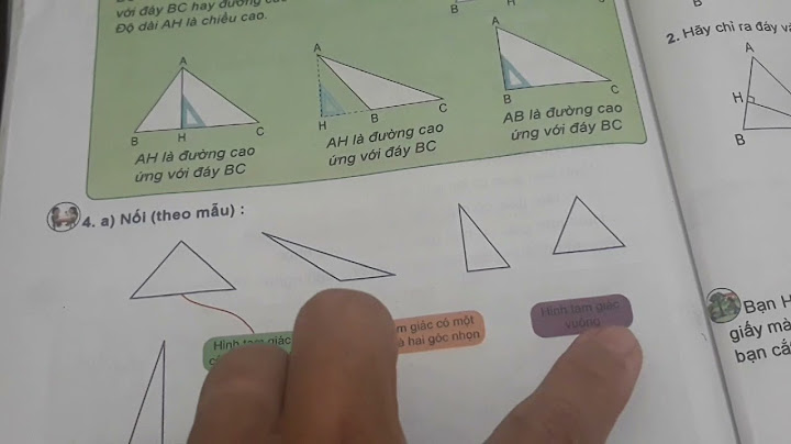 Toán lớp 5 bài 55 hình tam giác năm 2024