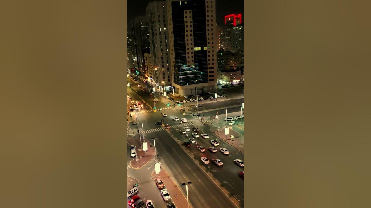Time-lapse city light and traffic at night #shorts #citylights