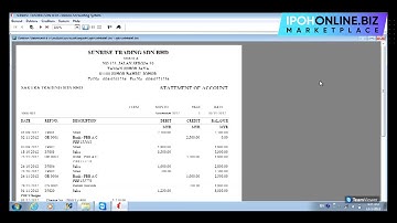 MILLION ACCOUNTING | How To View Debtor Statement | IPOHONLINE