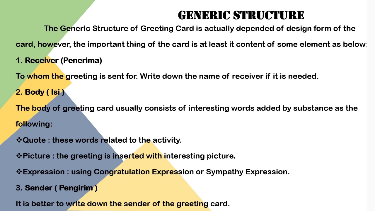 Materi Bahasa Inggris ( GREETING CARD ) Kelas VIII YouTube