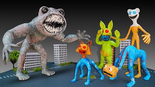 😱 Making All ZOONOMALY NEW MONSTER: TITAN FISH, SMILE CAT BOSS, BEAR, RABBIT with polymer clay
