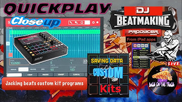AKAI MPC ONE - #283 Quickplay Closeup: save custom kits Jackin beats #DJ_SharpMC_LIVE,#MPC_ONE, #MPC