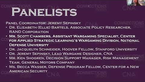 Connections Conference - Wargaming Lessons Learned: FY20