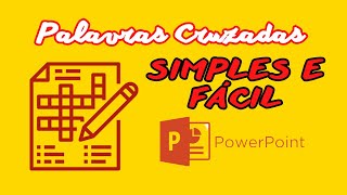 FAZENDO PALAVRAS CRUZADAS PARA SEU FILHO BRINCAR | USANDO POWER POINT screenshot 5