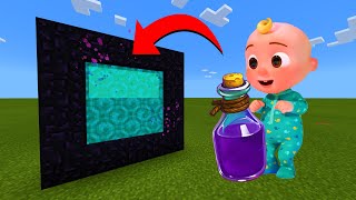 How To Make A Portal To The Cocomelon Potion Dimension in Minecraft!