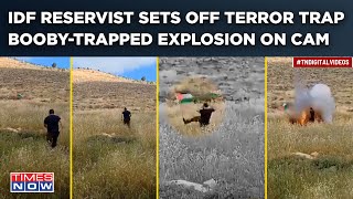 IDF Reservist Kicks Palestinian Flag| Terror Trap Set Off| Booby-Trapped Explosion On Cam| Watch