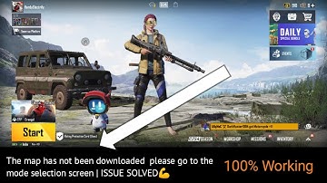 bgmi issue solved | the map has not been downloaded  please go to the mode selection screen | bgmi