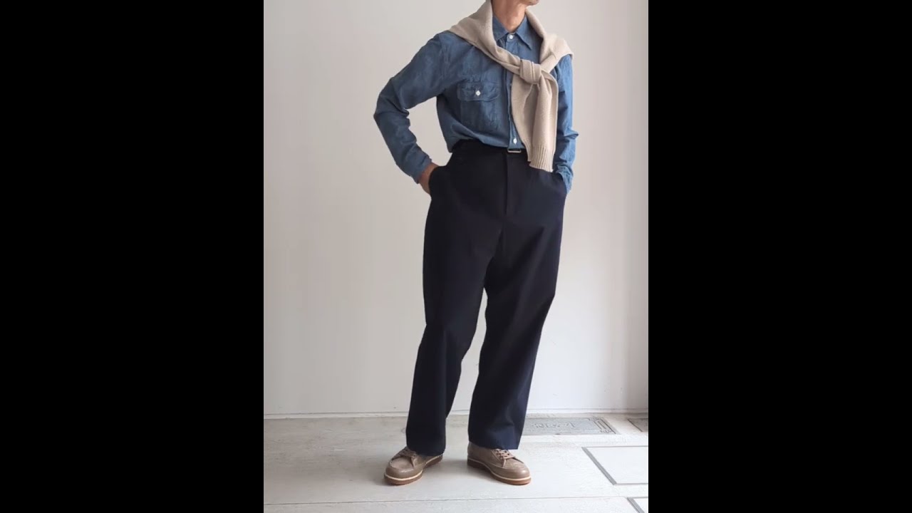 KENNETH FIELD ケネスフィールド ワークシャツ AUTHENTIC Ⅱ BLUE