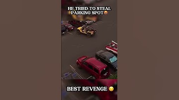 Driver tries to steal parking spot, he gets crazy revenge