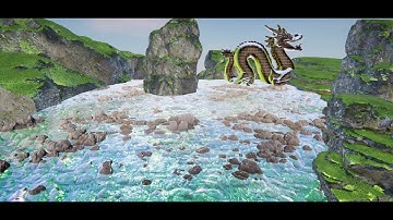 InfiniSPLAT shader graph based shading, dynamic water height inside parallax mapping