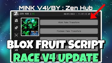 Blox Fruits Script Mobile | AUTO RAID | MINK V4 | Fluxus,Hydrogen, Arceus X UPDATE RACE V4!!