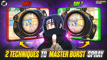 2 Techniques To Master Burst Spray in BGMI with HANDCAM💯(Watch or forgot Burst Spray)
