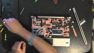 HP ELITEBOOK 2530P laptop take apart video, disassemble, how to open disassembly