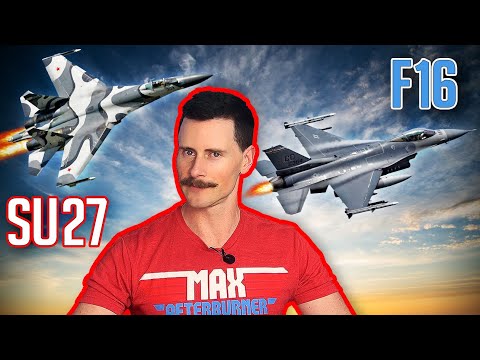 F-16 Fighter Pilot Dogfights Russian SU-27 Fighter Jet