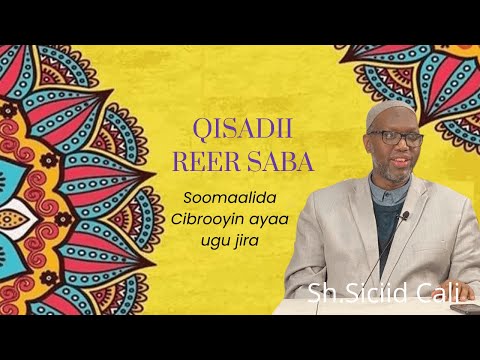 Sheikh Siciid Cali - Qisadii Reer Saba - Soomaalida Cibrooyin ayaa ugu jira