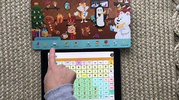 Reading in AAC! Gingerbread Seek and Find book with TouchChat vocabulary