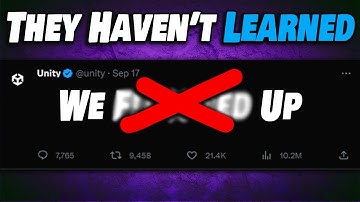 Unity Responds: They Know They Messed Up But Don