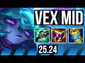 VEX vs ZED (MID) | Good KDA: 13/1/9 | EUW Master | 25.24