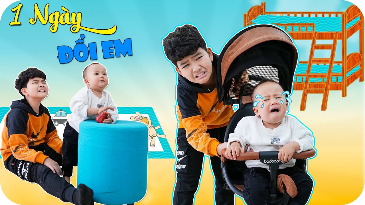 Thử Thách 24H Đổi Em ♥ Min Min TV Minh Khoa