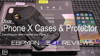 Olixar Cases and Screen Protector for the iPhone X from Olixar with Wireless Charging Test!