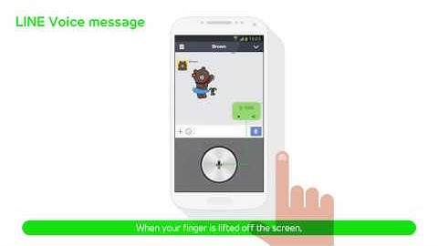 LINE - Tutorial Video - Voice Message(EN)