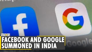 India's Parliamentary panel summons FB and Google officials | Latest World English News | WION News