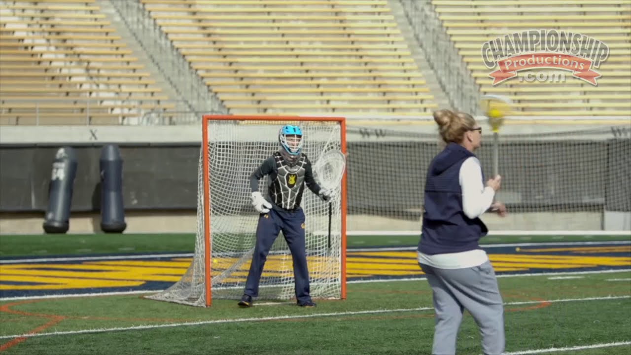 Advanced Lacrosse Goalie Drill for Making Saves Off of a Pass! YouTube