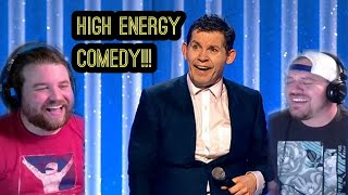 HIGH ENERGY LAUGHS!!! Americans React To 'Lee Evans  Best Bits From Roadrunner' (FROM THE VAULT)