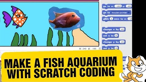 Scratch Programming for Beginners/ Fish moving in the Aquarium/ Fish tank Scratch 2.0
