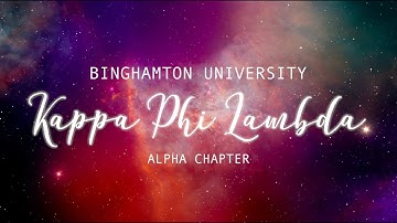 Binghamton Kappa Phi Lambda Rush Spring 2018