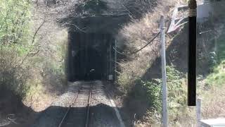 JR東日本　石巻線　女川行き　前面展望　陸前稲井駅→万石浦駅　キハ110系